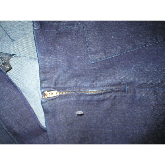 New J Brand Jeans Very Dark Blue Crop Skinny 32 Mid Rise Womens 850 Clean Rinse - Picture 5 of 8